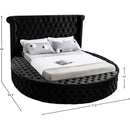  Color_Black  Size_Twin  -- Luxus Black Velvet Upholstered Twin Bed IMAGE 11