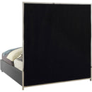  Color_Grey  Size_King  -- Milan Grey Vegan Leather Upholstered King Bed IMAGE 3