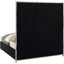  Color_Black  Size_Queen  -- Milan Black Vegan Leather Upholstered Queen Bed IMAGE 3