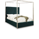  Color_Green  Size_King  -- Porter Green Velvet Upholstered King Bed IMAGE 1