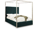  Color_Green  Size_Queen  -- Porter Green Velvet Upholstered Queen Bed IMAGE 1