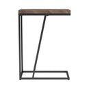  Coaster Furniture Sergio 931147 Engineered Wood C-Shaped Side Table - Rustic Tobacco IMAGE 3