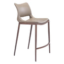  Zuo Ace 101392 Counter Stool - Brown & Walnut IMAGE 1