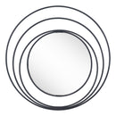  Zuo Luna A12207 Round Mirror - Black IMAGE 2