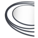  Zuo Luna A12207 Round Mirror - Black IMAGE 4