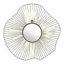  Zuo Comet A12217 Round Mirror - Black & Gold IMAGE 2