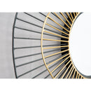  Zuo Comet A12217 Round Mirror - Black & Gold IMAGE 3