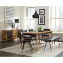 Coaster Furniture Misty 110653 Leather Upholstered Dining Bench - Antique Espresso IMAGE 4