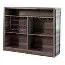  Coaster Furniture Joe 182071 5-shelf Composite Wood Home Bar Wine Cabinet - Aged Oak IMAGE 2