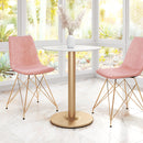  Zuo Alto 101570 Bistro Table - White & Gold IMAGE 7