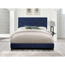 Acme Furniture Ishiko III 21640Q Queen Bed - Dark Blue IMAGE 1