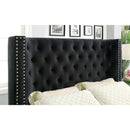  Furniture of America Mirabelle Queen Upholstered Panel Bed CM7679BK-Q-VN IMAGE 2
