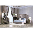  Color_Grey Size_Queen -- Furniture of America Mirabelle Upholstered Bed IMAGE 2