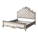  Size_Queen -- Acme Furniture Esteban Upholstered Panel Bed IMAGE 2