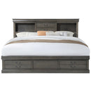  Size_King -- Acme Furniture Louis Philippe III Bookcase Bed with Storage IMAGE 3