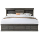 Acme Furniture Louis Philippe III Queen Bookcase Bed with Storage 24927EK IMAGE 3