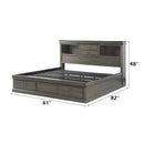  Size_Queen -- Louis Philippe III 24930Q Queen Bed with Storage IMAGE 7