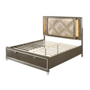  Size_Queen -- Acme Furniture Skylar Upholstered Panel Bed with Storage IMAGE 4