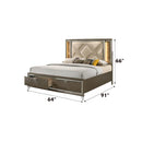  Size_Queen -- Acme Furniture Skylar Upholstered Panel Bed with Storage IMAGE 5