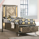 Acme Furniture Skylar Full Upholstered Panel Bed with Storage 25335F IMAGE 1