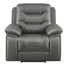 Coaster Furniture Flamenco Power Leatherette Recliner with Wall Recline 610206P IMAGE 2
