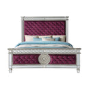  Acme Furniture 27370Q Queen Bed - Burgundy IMAGE 1