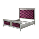  Acme Furniture 27370Q Queen Bed - Burgundy IMAGE 2