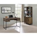  Coaster Furniture Millbrook 882093 71-inch 2-door Storage Bookshelf - Rustic Oak IMAGE 4