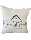 THE LUXE LOFT FURNITURE 20x20 PILLOW COVER -WHITE &BLACK