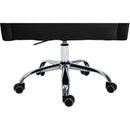  Meridian Arden Black Velvet Upholstered Office Chair IMAGE 10
