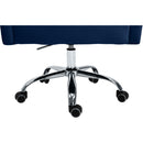  Meridian Arden Navy Velvet Upholstered Office Chair IMAGE 10
