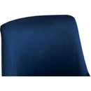  Meridian Karina Navy Velvet Upholstered Office Chair IMAGE 7
