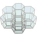  Meridian Sei Chrome Glass And Steel 7 pc Modular Coffee Table IMAGE 3