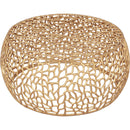  Meridian Priya Gold Aluminum Coffee Table IMAGE 3