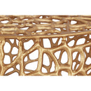  Meridian Priya Gold Aluminum Coffee Table IMAGE 4