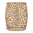  Meridian Priya Gold Aluminum End Table IMAGE 1