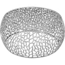 Meridian Priya Silver Aluminum Coffee Table IMAGE 3