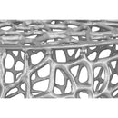  Meridian Priya Silver Aluminum Coffee Table IMAGE 4