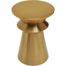  Meridian Jai Gold Iron End Table IMAGE 3