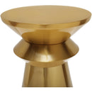  Meridian Jai Gold Iron End Table IMAGE 4