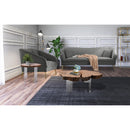  Meridian Woodland Natural Acacia Wood Top And Acrylic Base End / Side Table IMAGE 8
