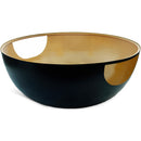  Meridian Doma Black Glass Top And Iron Base Coffee Table IMAGE 1