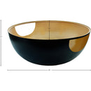  Meridian Doma Black Glass Top And Iron Base Coffee Table IMAGE 5