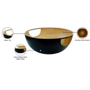  Meridian Doma Black Glass Top And Iron Base Coffee Table IMAGE 6