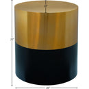  Meridian Sun Black Iron End / Side Table IMAGE 4