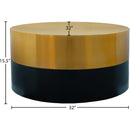  Meridian Sun Black Iron Coffee Table IMAGE 4