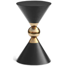  Meridian Malia Black Iron End Table IMAGE 1