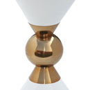  Meridian Malia White Iron End Table IMAGE 4