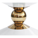  Meridian Malia White Iron Coffee Table IMAGE 4