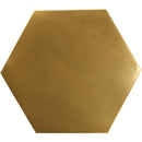 Meridian Hexagon Brushed Gold Coffee Table IMAGE 7